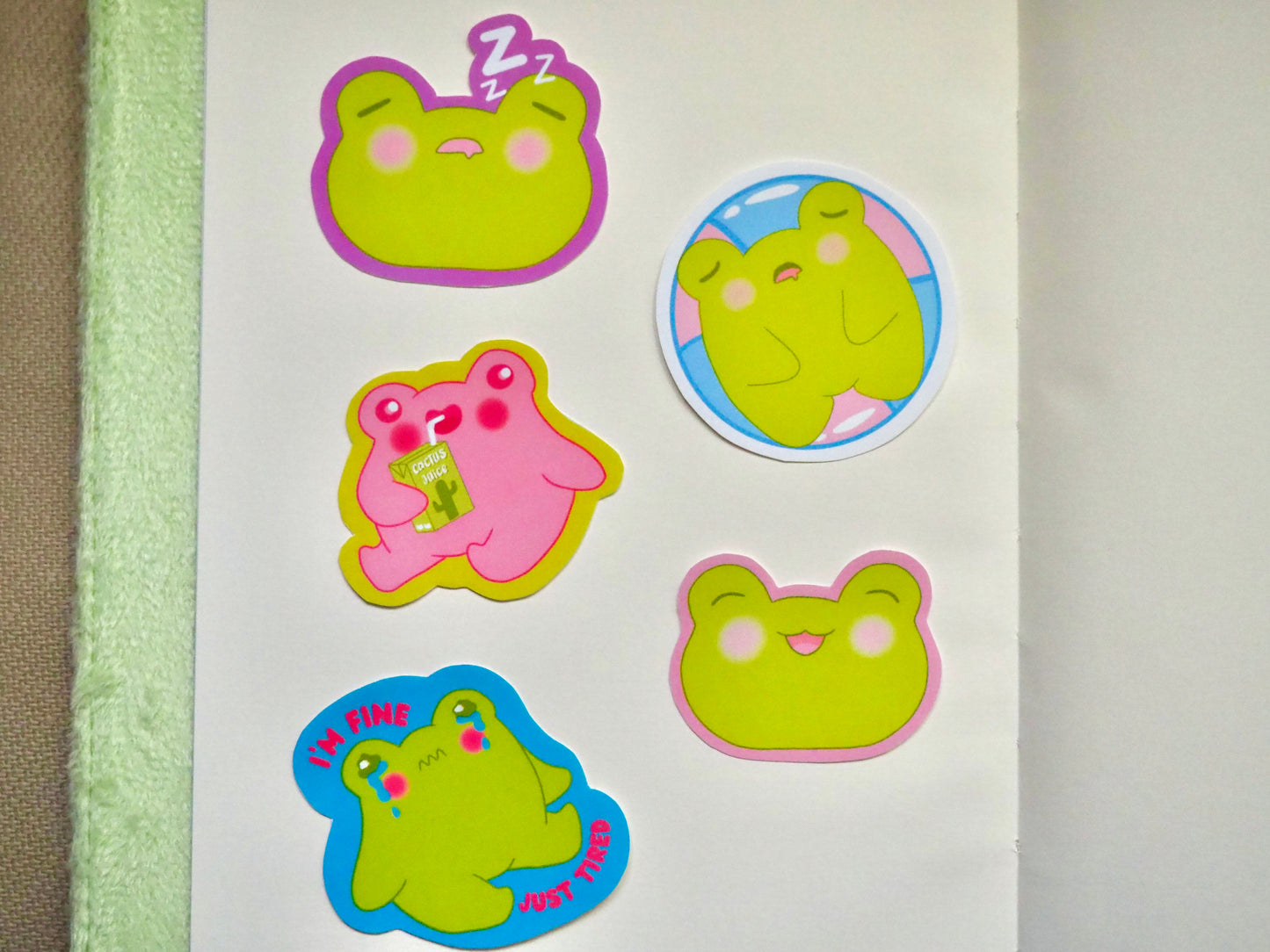 Pack de stickers grenouille