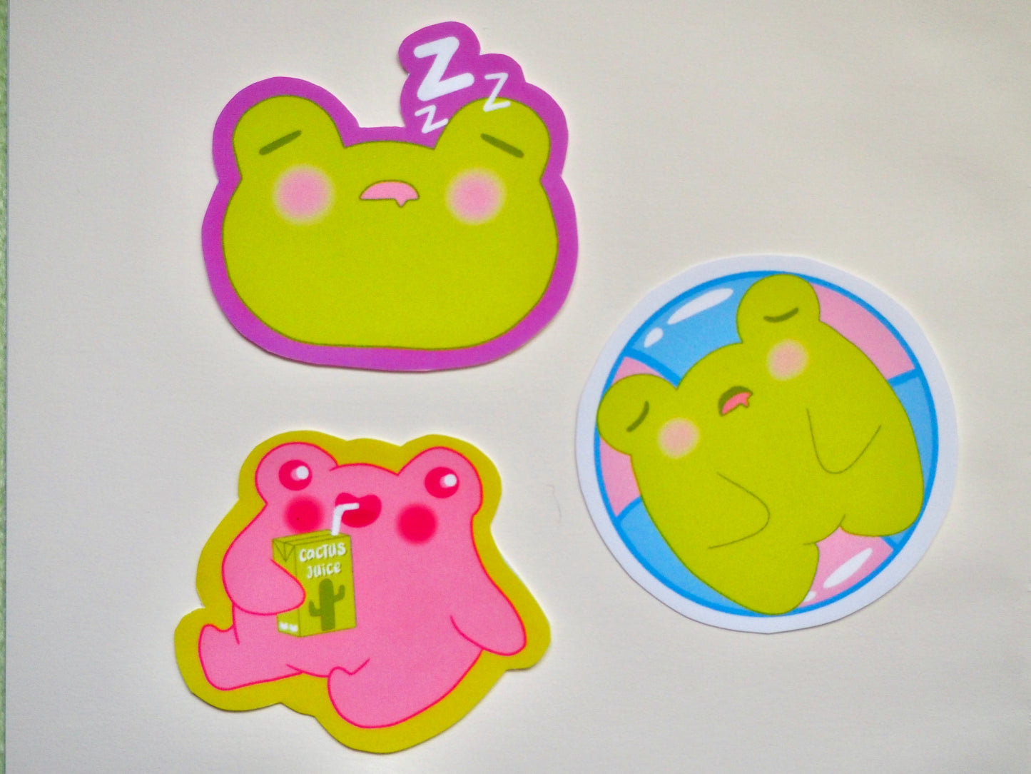 Pack de stickers grenouille