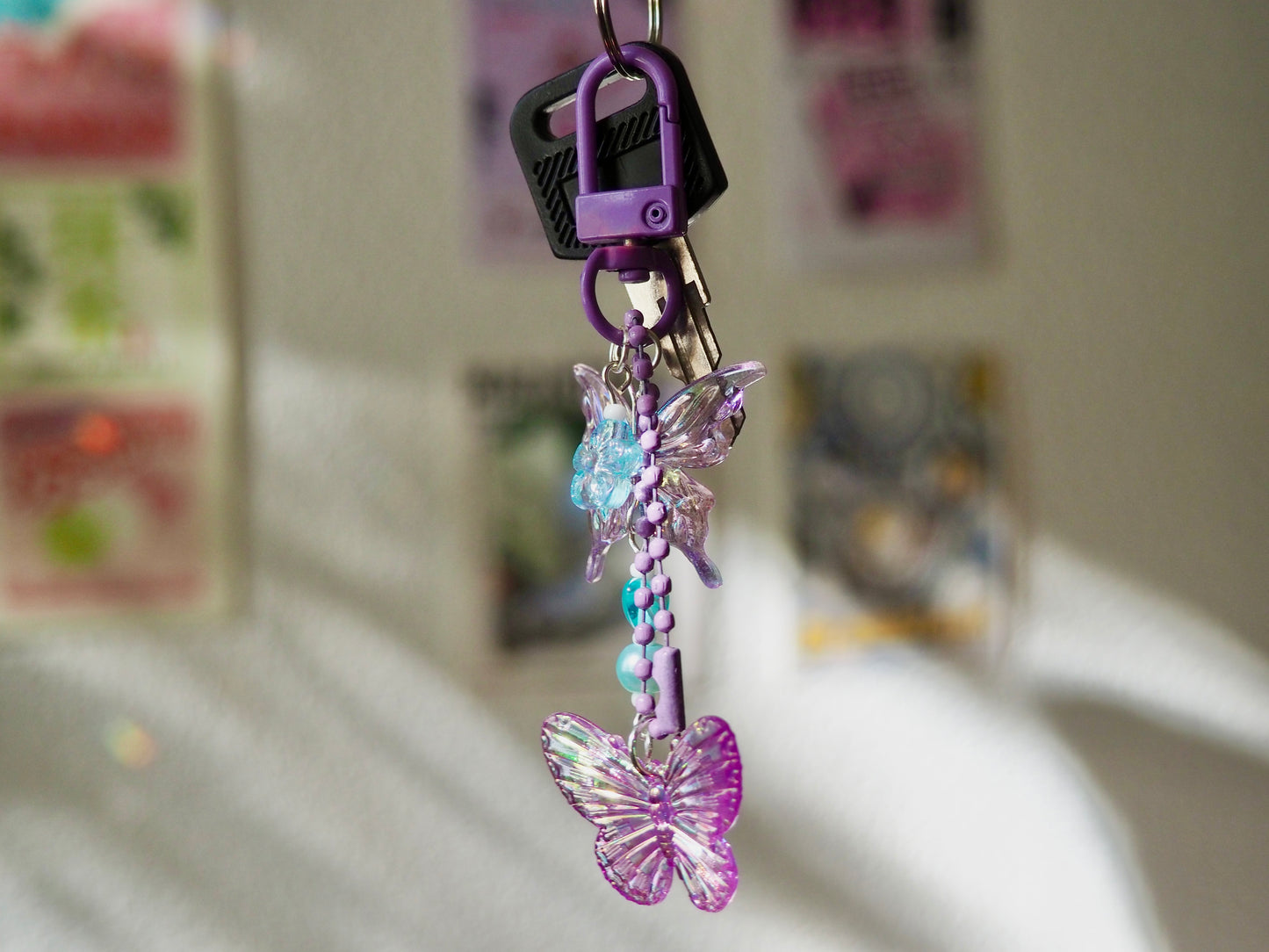 Porte-clé papillons
