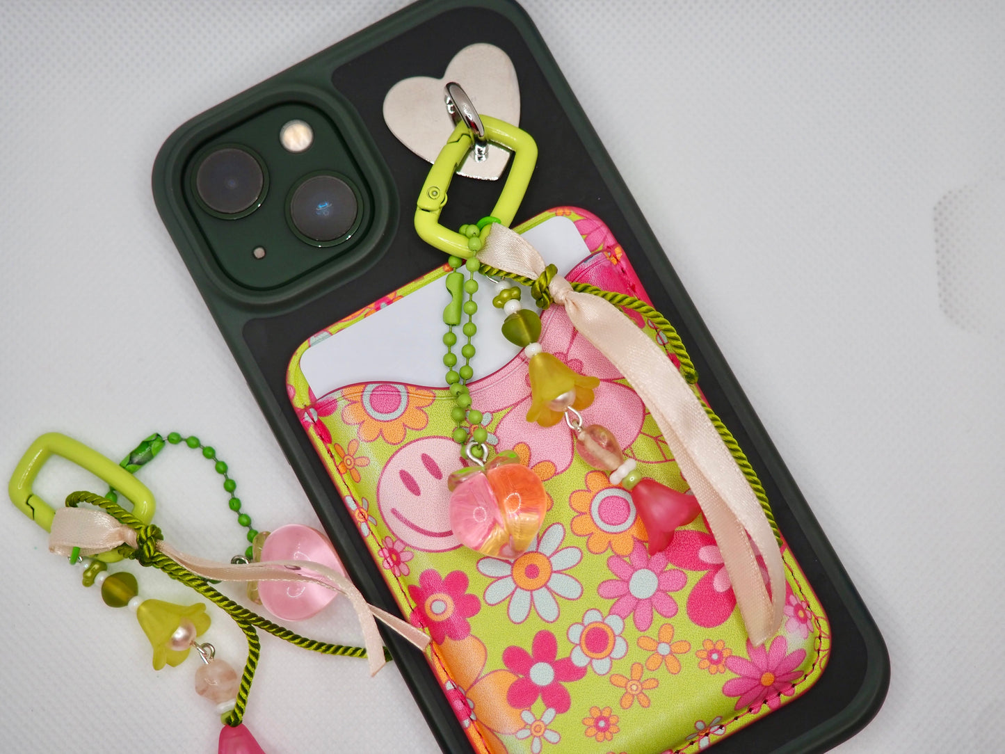 Peach keychain