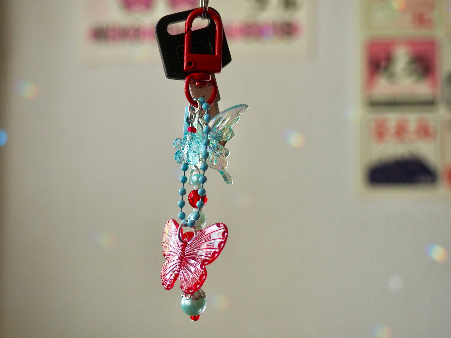 Porte-clé papillons