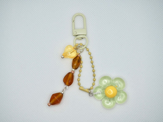 Porte-clé beige