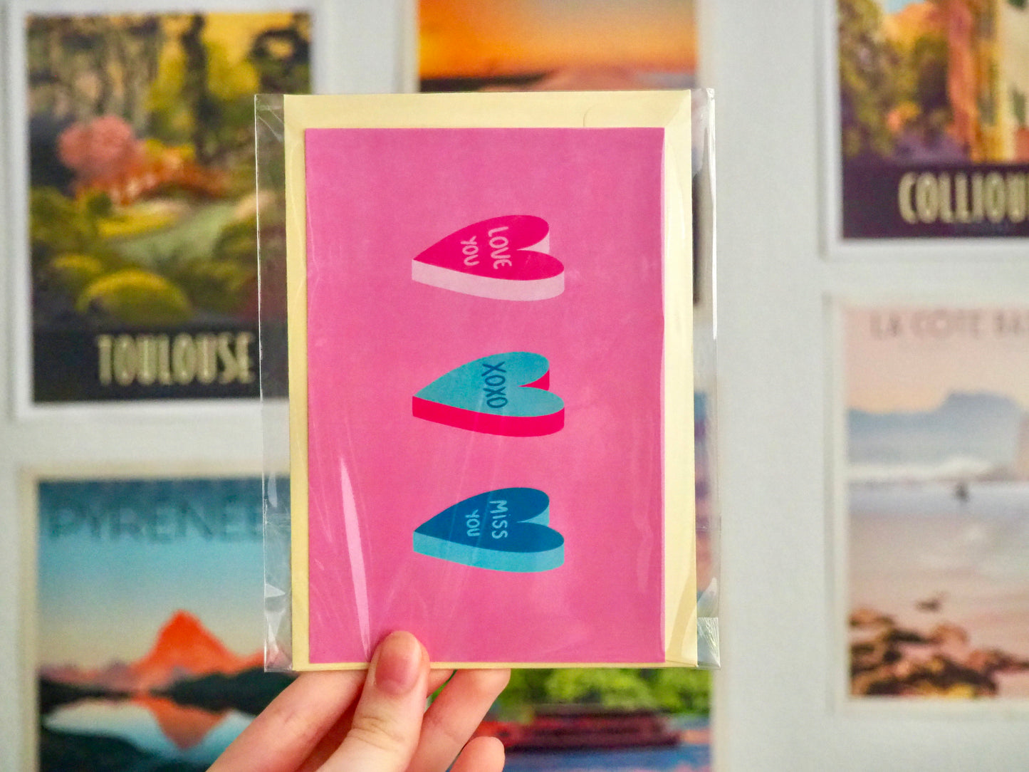 Carte postale "love you"