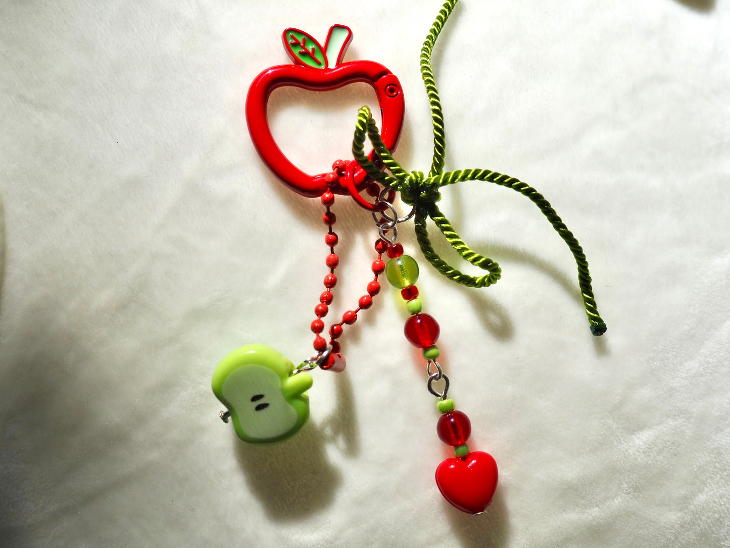 Porte-clé pomme rouge