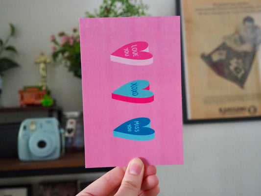 Carte postale "love you"