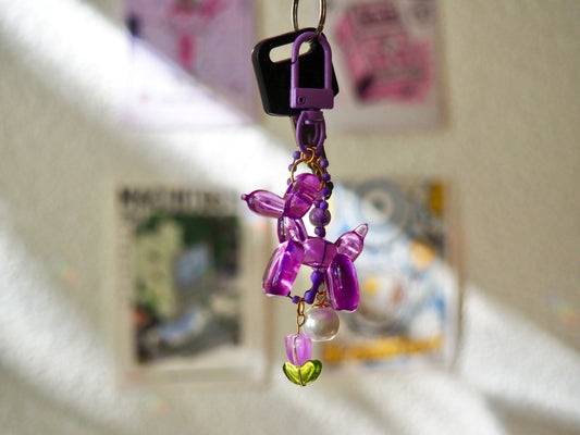 Porte-clé violet
