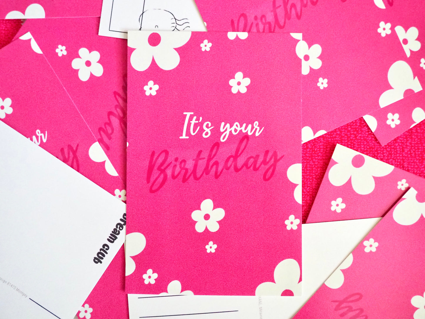 Carte postale anniversaire