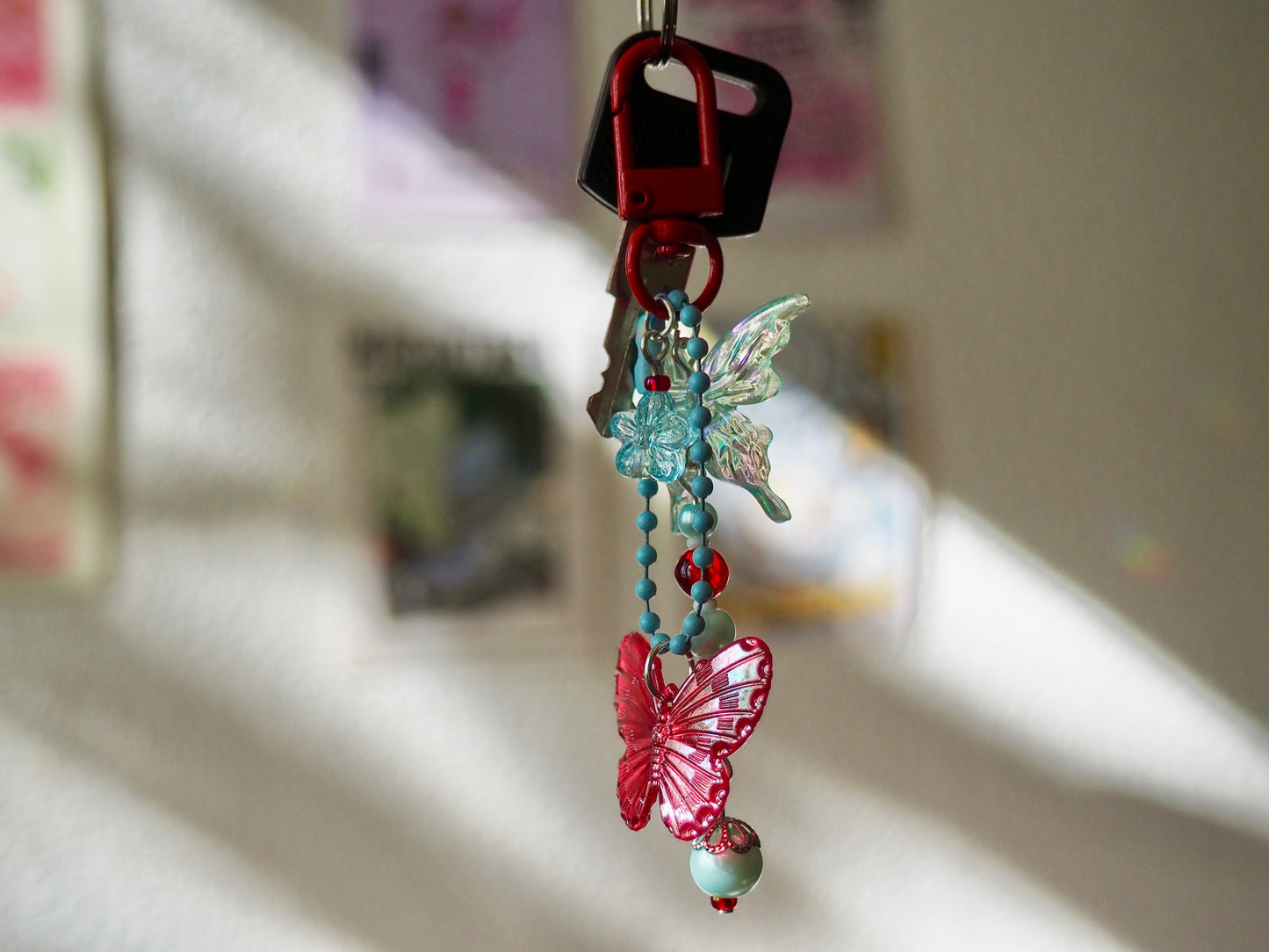 Porte-clé papillons