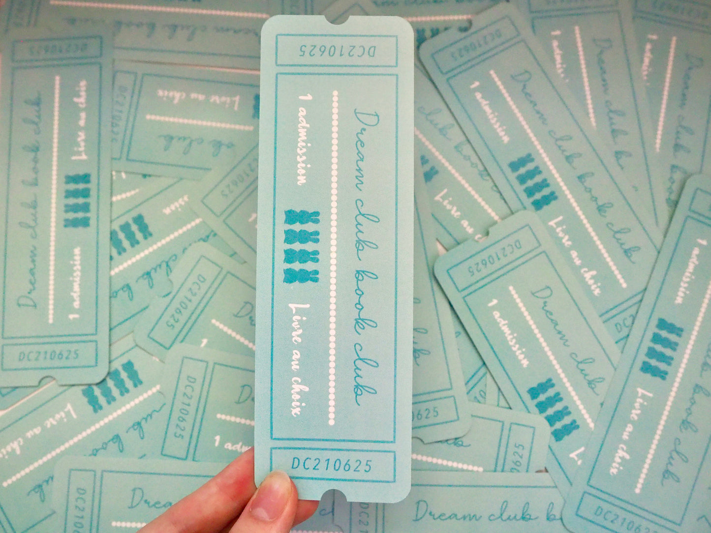 Marque page ticket