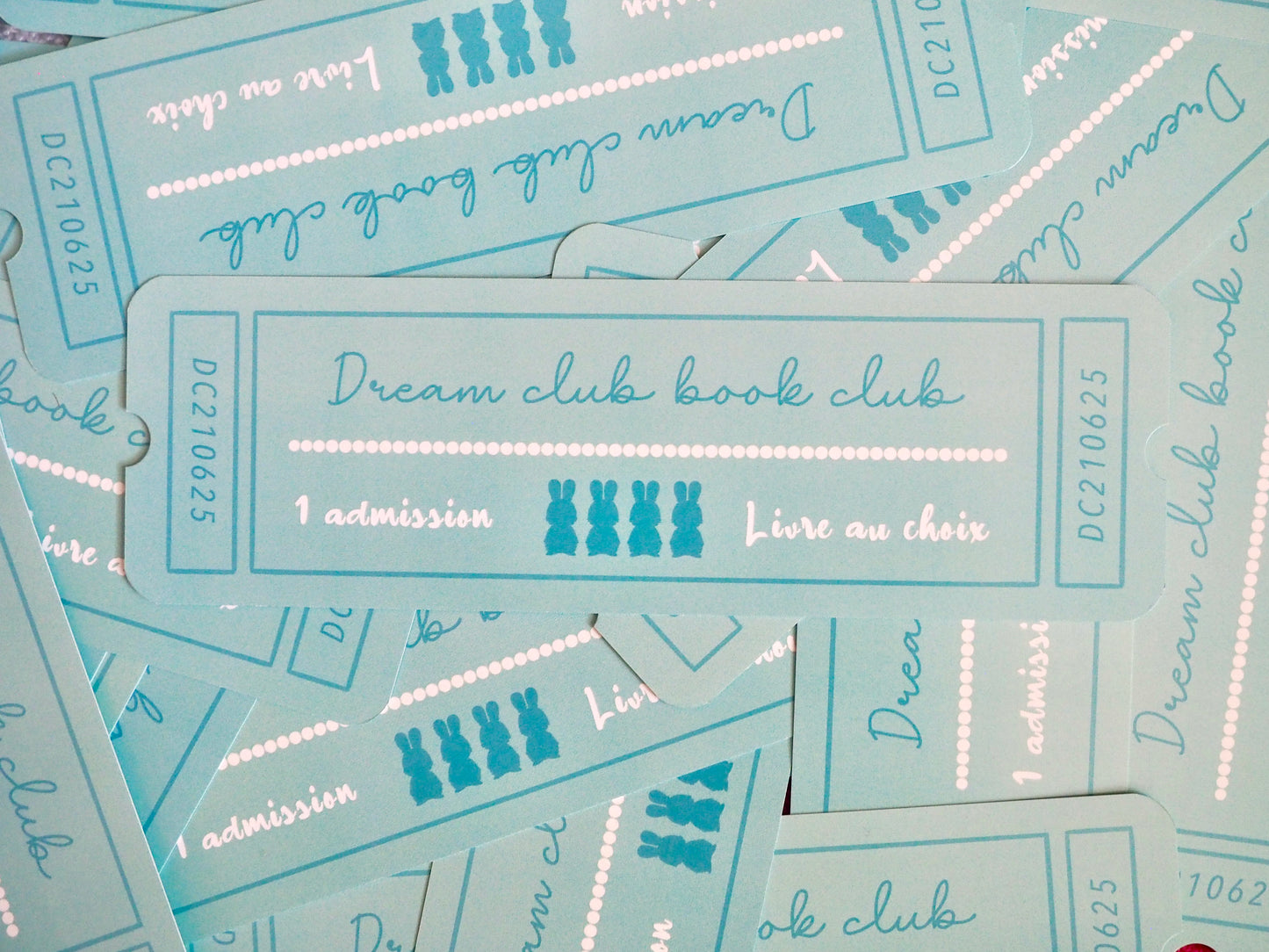 Marque page ticket