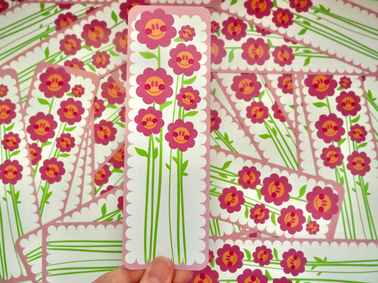 Marque page fleurs