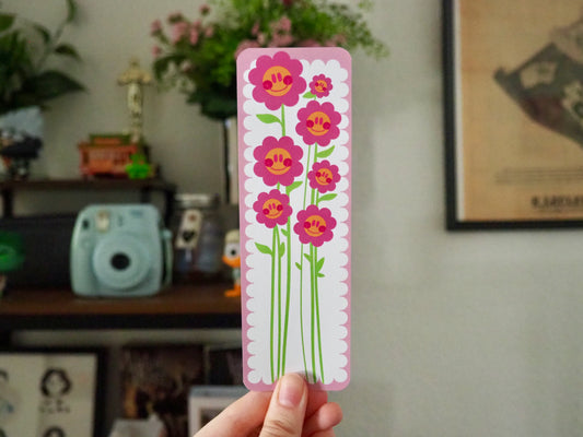 Marque page fleurs
