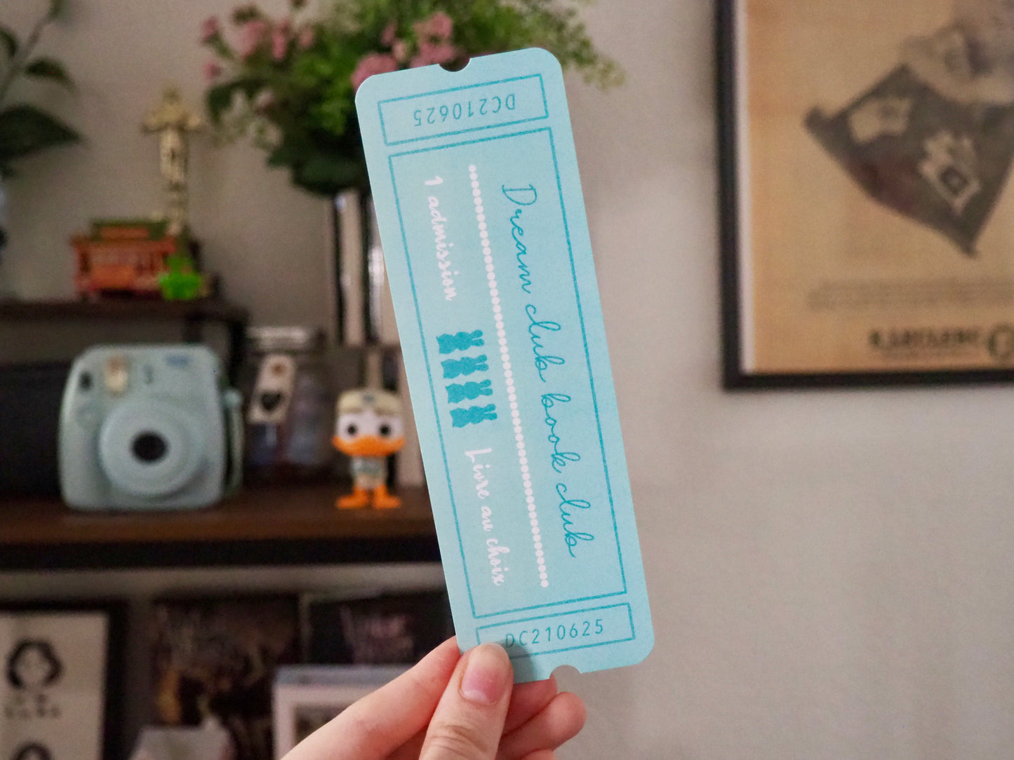 Marque page ticket
