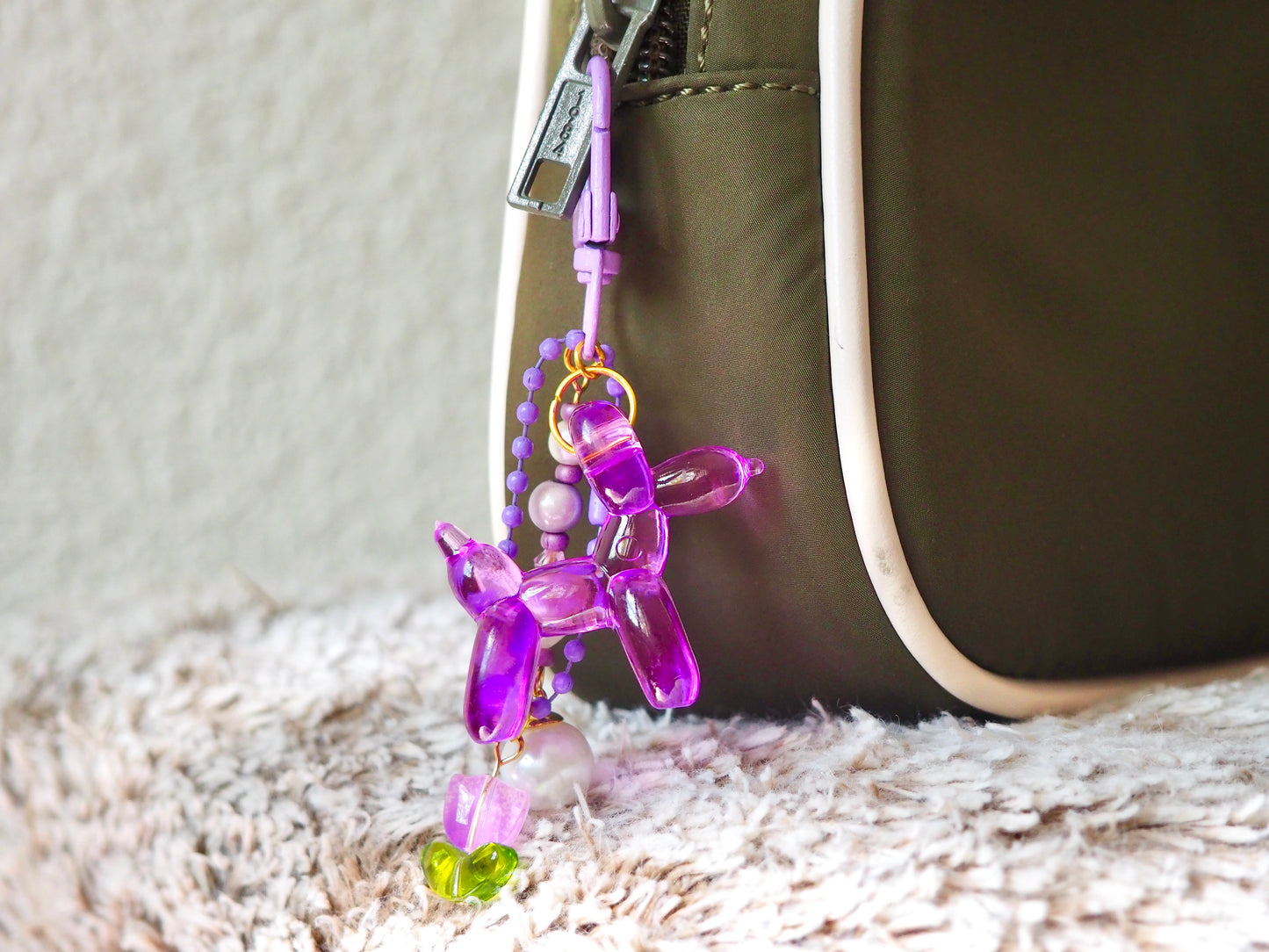 Porte-clé violet